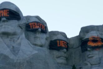 Call of Duty 2024's likely teaser site sets the mood by blindfolding Mount Rushmore