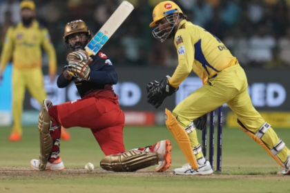 Dinesh Karthik-MS Dhoni in IPL 2024 (Getty)