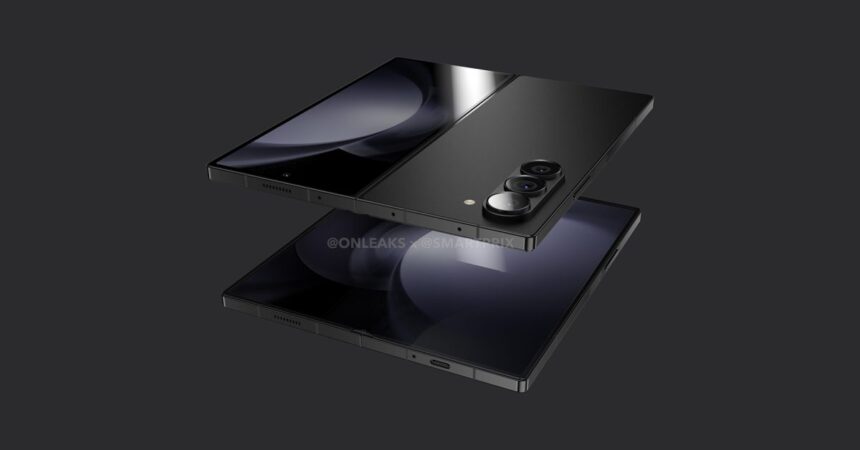 Galaxy Z Fold 6 image shows off a symmetrical front display