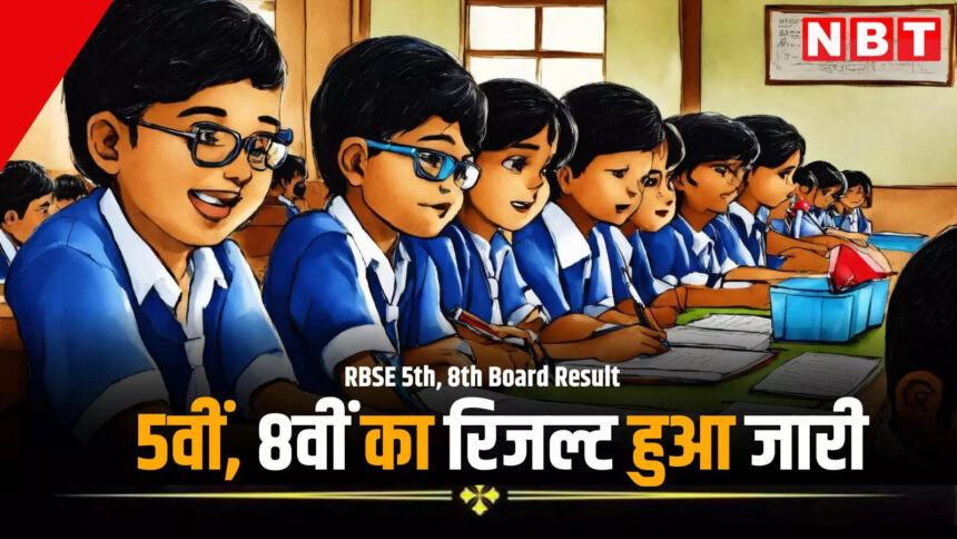 RBSE Class 5th, 8th Result 2024: Rajasthan Board 5th, 8th result released, know who topped from which district - rbse class 5th 8th result 2024 topper list rajasthan jaipur ajmer kota and all cities