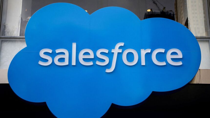 US stock markets: Salesforce shares tumble about 20% on weak earnings forecast