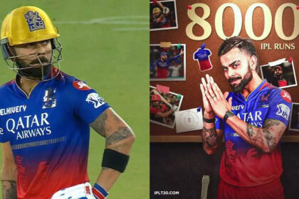 Virat Kohli Ipl 8000 Runs, Virat Kohli created history even after getting out early, became the first batsman to score 8 thousand runs in IPL history - Virat Kohli becomes first batsman to complete 8000 runs in IPL history