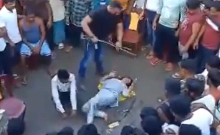 A woman was brutally beaten up in the middle of the road in West Bengal, BJP said- "Under the rule of TMC..."