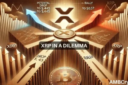 XRP at a crossroads: A drop to $0.445 or rally to $0.5 next?