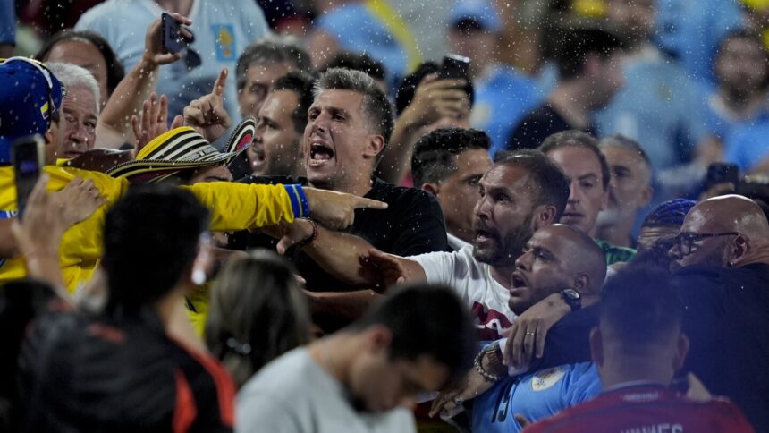 Colombia beats Uruguay 1-0 and will face Lionel Messi and Argentina in Copa America final