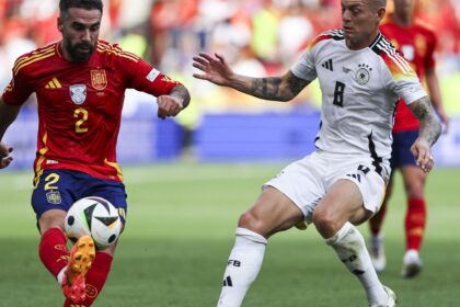 Dani Carvajal sent off as Spain end Germany’s Euros and Toni Kroos’ career