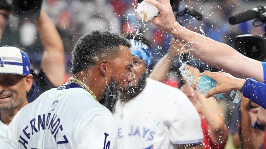 Dodgers' Teoscar Hernández wins Home Run Derby