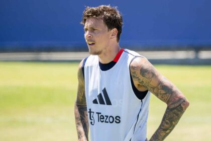 Lindelof reanuda el entrenamiento a pleno