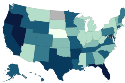 Map shows states where COVID levels are "high" or "very high" as summer wave spreads