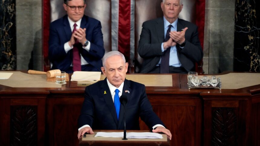 Prime Minister Netanyahu urges U.S. to stand with Israel as war in Gaza nears 10th month : NPR