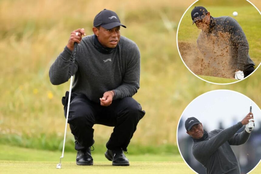 Tiger Woods falls apart after promising British Open start