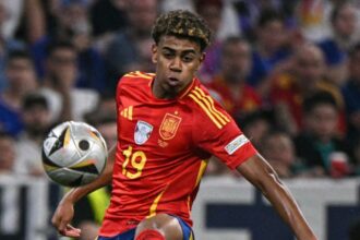 Lamine Yamal, who turned 17 on Saturday, scored a goal in Spain's 2-1 semifinal win over France on Tuesday.