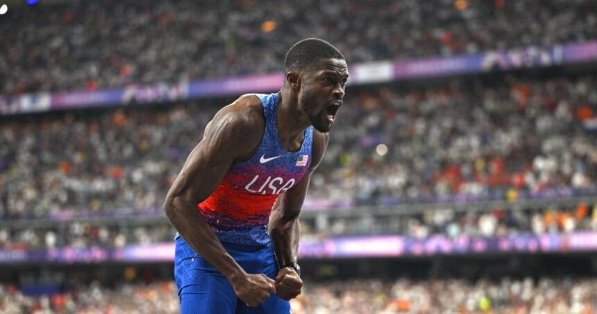 American Rai Benjamin beats world-record-holder to win Olympic gold in 400-meter hurdles