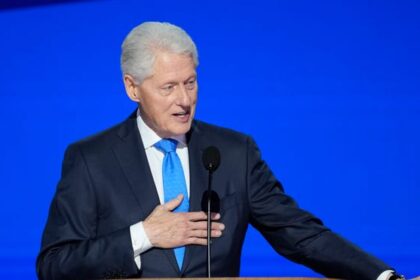 Bill Clinton jokes about his age, younger than Trump, in DNC speech