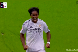 Endrick goal vs. Real Valladolid in Real Madrid debut