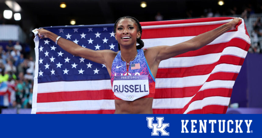 Masai Russell Wins Olympic Gold in 100m Hurdles, Two Wildcats Win Gold in 4x400m Relay – UK Athletics