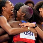 Who won the women's 4x400 relay at the Paris Olympics?