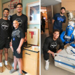 Dallas Mavs players visit patients in hospital ahead of Halloween