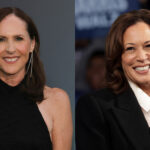 Molly Shannon and Kamala Harris