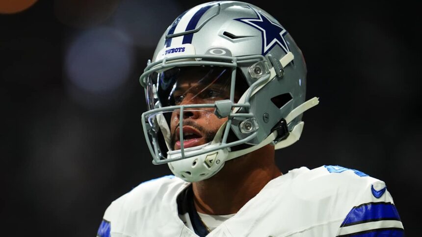 Cowboys QB Dak Prescott suffers hamstring injury in loss to Falcons, will undergo MRI on Monday