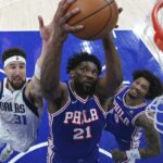 Joel Embiid has triple-double in 1st game in a month as Sixers slip past Mavs 118-116