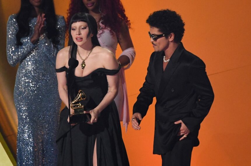 Lady Gaga, Bruno Mars Win Grammy for Best Pop Duo/Group Performance 2025